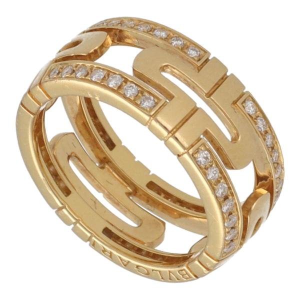 【中古】 BVLGARI ブルガリ パレンテシ オープンワーク リング 50 9号 K18YG ゴー...