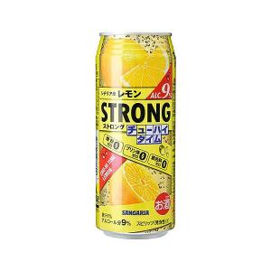 4/25限定+3% あすつく 送料無料 サンガリア ストロングチューハイタイム ゼロレモン 490ml×24本｜liquor-boss1