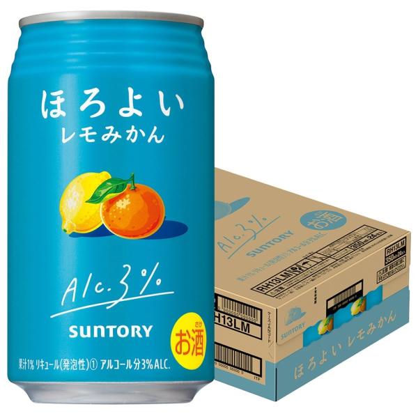 あすつく 送料無料 サントリー ほろよい レモみかん 350ml×1ケ−ス/24本