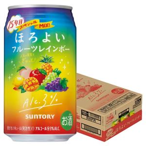 2/18限定全品+3％ サントリー ほろよい フルーツレインボー 350ml×1ケース/24本の商品画像