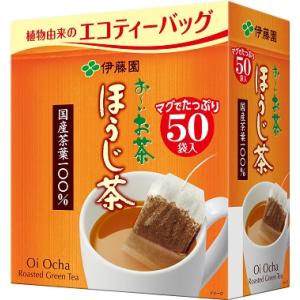 送料無料 伊藤園 お〜いお茶 エコティーバッグ ほうじ茶 50袋入 1個｜liquor-boss1