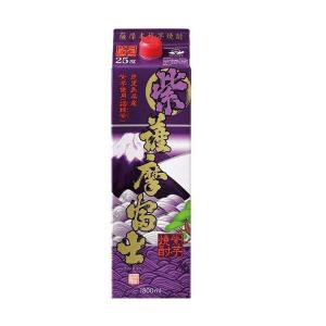 濱田酒造 紫薩摩富士 25度 パック 1800ml  1.8L×6本 /1ケース
