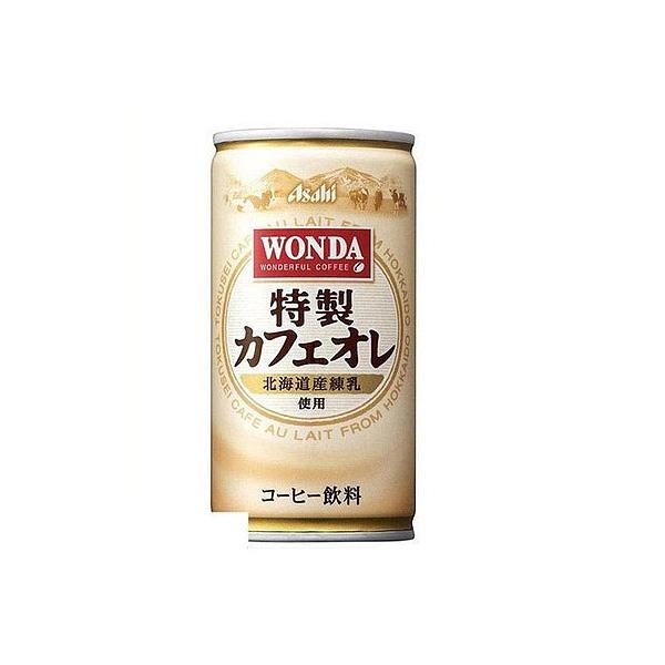 5/25限定+3％ 缶コーヒー 送料無料 アサヒ WONDA ワンダ 特製カフェオレ 185ml×6...