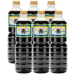 中六醸造元 甘口醤油 ペット 1000ml 1L×6本