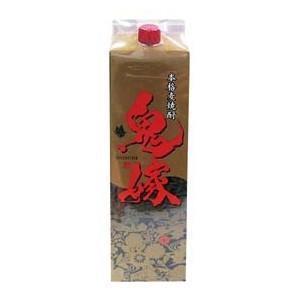 岩川醸造 麦焼酎 鬼嫁 麦 25度 パック 1800ml 1.8L 1本