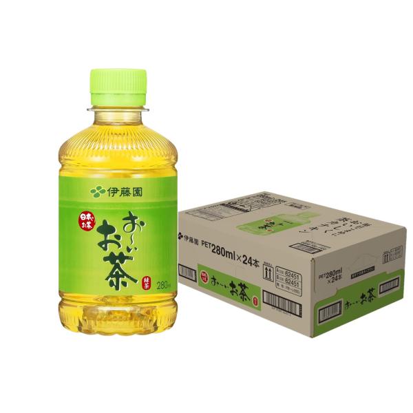 送料無料 伊藤園 お~いお茶 緑茶 PET 280ml×1ケース/24本