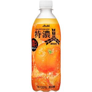 三ツ矢 アサヒ 特濃 オレンジスカッシュ 500ml ペットボトル 48