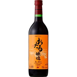 6/2限定+3％ 送料無料 北海道ワインおたる赤甘口 ミディアムライト 720ml×6本
