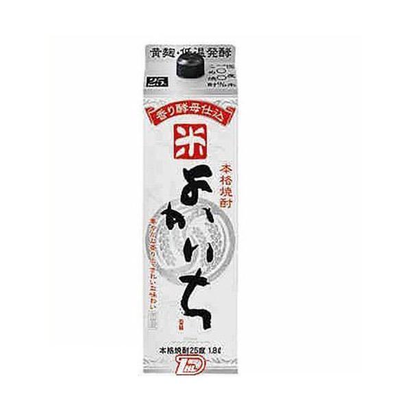 あすつく 送料無料 宝酒造 よかいち 米 25度 パック 1800ml 1.8L×6本