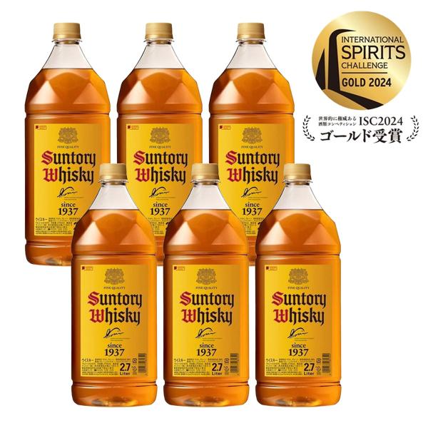 送料無料 サントリー ウイスキー 角瓶 2700ml 2.7L 6本 /一部地域は別途送料が必要です