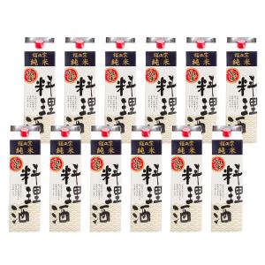 送料無料 福光屋 福正宗 純米料理酒 パック 1800ml 1800ml×12本