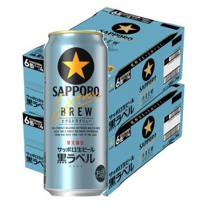 サッポロ　黒ラベル 500ml 2箱セット（計48缶） サッポロ 黒ラベル 500ml 24缶入 2ケース (48本) 送料無料 (一部地域