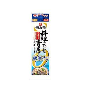 あすつく タカラ 料理のための清酒 糖質ゼロ パック 1800ml 1.8L 1本｜liquor-boss1