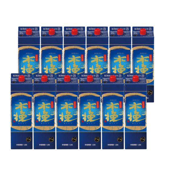 12/1限定P2% 送料無料 雲海 木挽 BLUE ブルー 25度 パック 1800ml 1.8Ｌ×...