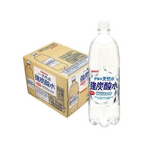 炭酸水 送料無料 サンガリア 伊賀の天然水 強炭酸水 1000ml 1L×12本/1ケース  あすつく｜liquor-boss1