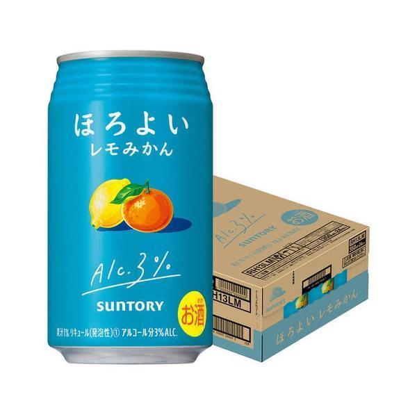 あすつく 送料無料 サントリー ほろよい レモみかん 350ml×1ケ−ス/24本