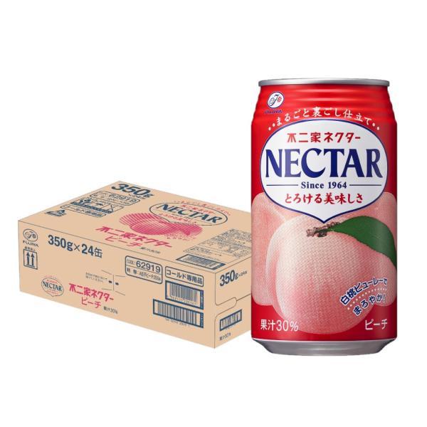 送料無料 伊藤園 不二家 ネクター ピーチ 缶 350ml×1ケース/24本
