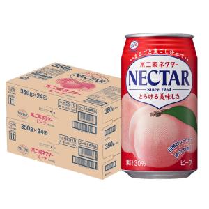 6/1は最大+6％ 送料無料 不二家 ネクター ピーチ 缶 350ml×2ケース/48本｜liquor-boss1