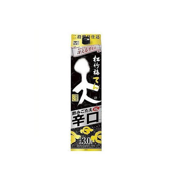 あすつく 送料無料 宝酒造 松竹梅 天 飲みごたえ辛口 3000ml 3L×4本/1ケース