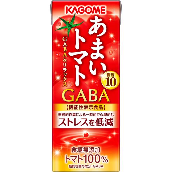 5/1限定+3％ 送料無料 カゴメ  あまいトマト GABA＆リラックス 195ml×1ケース/24...