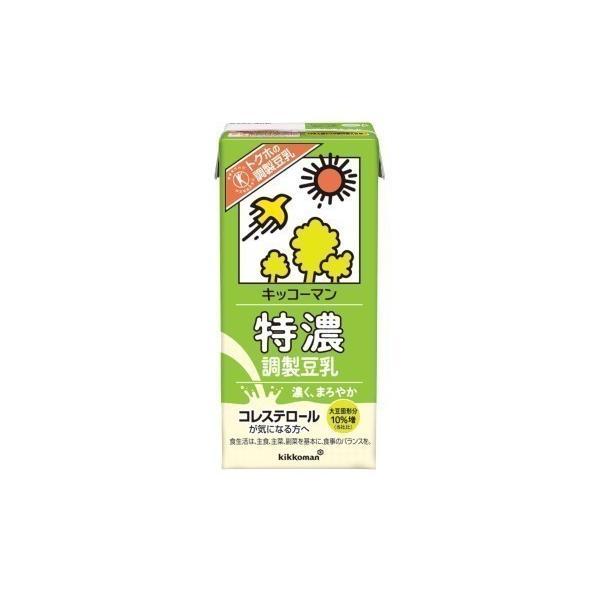 5/15限定+3％ 送料無料 キッコーマン 特濃調製豆乳 パック 1000ml×4ケース/24本