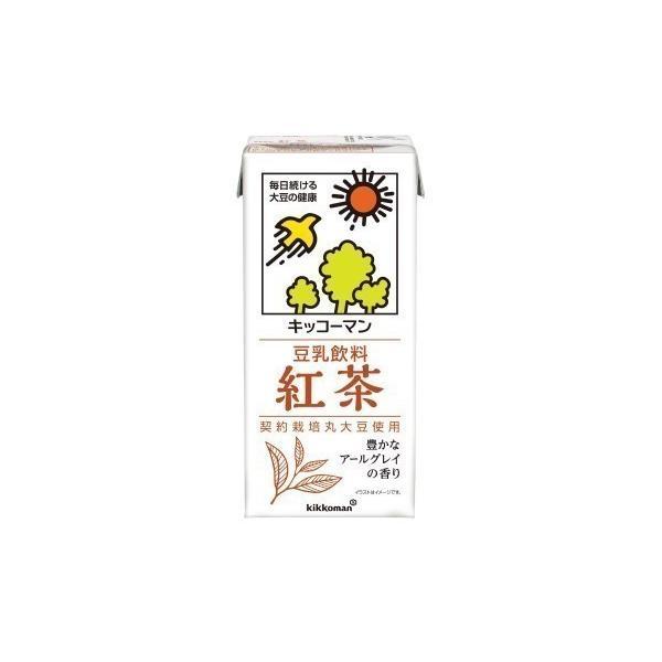 送料無料 キッコーマン 豆乳飲料 紅茶 パック 1000ml×4ケース/24本