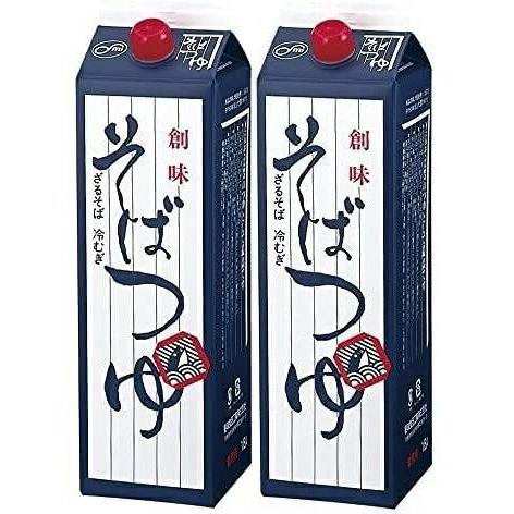 送料無料 創味食品 そばつゆ 1800ml 1.8L 2本