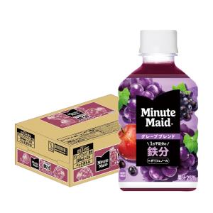 送料無料 コカ・コーラ ミニッツ メイド グレープブレンド 鉄分 280ml×1ケース/24本
