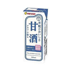 送料無料 マルサンアイ あまざけ 甘酒 パック 200ml×2ケース/48本