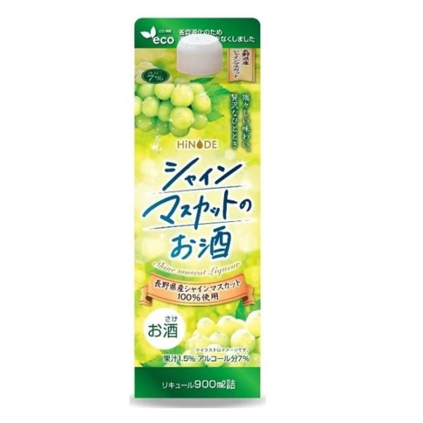 4/25限定+3% キング醸造 HiNODE シャインマスカットのお酒 900ml 1本 ご注文は2...