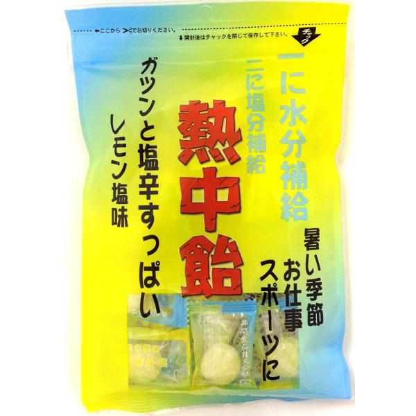 4/28限定+3％ 送料無料 井関食品 熱中飴レモン塩味100g×20袋
