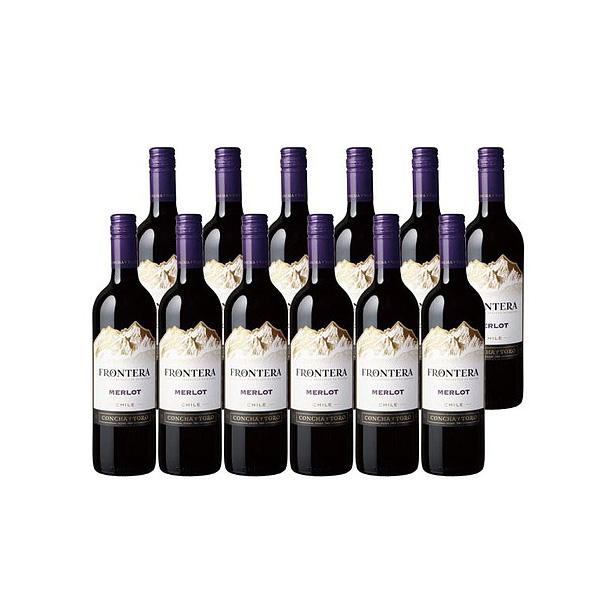 送料無料 あすつく コン・チャイ・トロ フロンテラ メルロー 750ml×1ケース/12本
