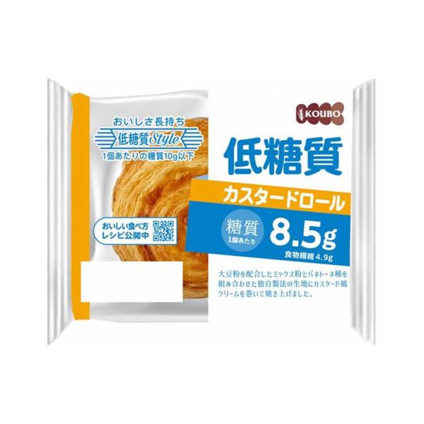 5/12限定+3％ 【送料無料】パネックス KOUBO 低糖質カスタードロール 24個 ロングライフ...
