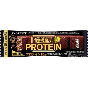 5/5限定全品+3％ 送料無料 アサヒグループ食品 1本満足バー プロテイン ブラック 27個