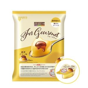 送料無料 マンナンライフ 蒟蒻畑 For Gourmet 濃厚プリン味 8個入×1箱(12袋)｜liquor-boss1