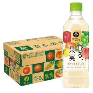 送料無料 サントリー 伊右衛門 香る、果実 果汁入り緑茶 525ml×1ケース/24本｜liquor-boss1