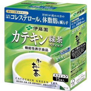 伊藤園 [機能性表示食品] おーいお茶 カテキン緑茶 粉末 スティックタイプ 15本入 1箱 お~いお茶｜liquor-boss1