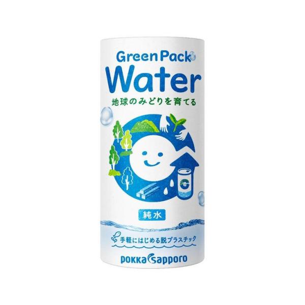 5/12限定+3％ 送料無料 ポッカサッポロ 飲料水 Green Pack Water カートカン ...