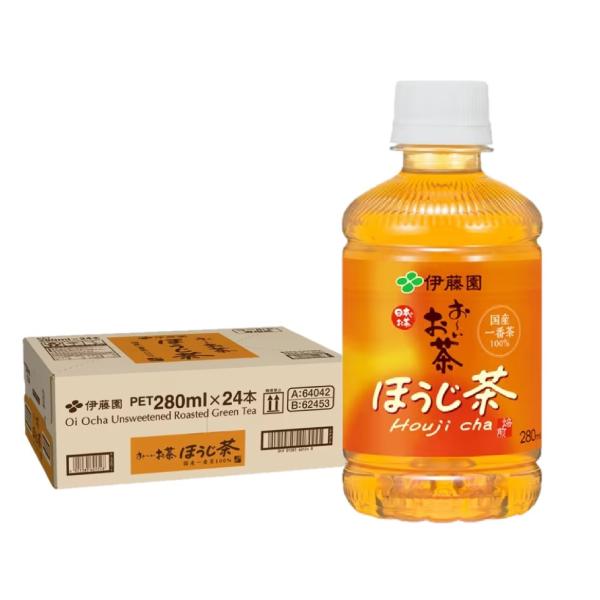 送料無料 伊藤園 お~いお茶 ほうじ茶 PET 280ml×1ケース/24本