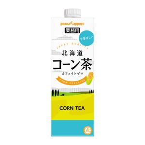 ポッカサッポロ 北海道コーン茶 1L×4ケース/24本カフェインゼロ ノンカフェイン｜liquor-boss1