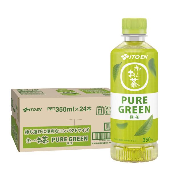 送料無料 伊藤園 お〜いお茶 ピュアグリーン 350ml×1ケース/24本