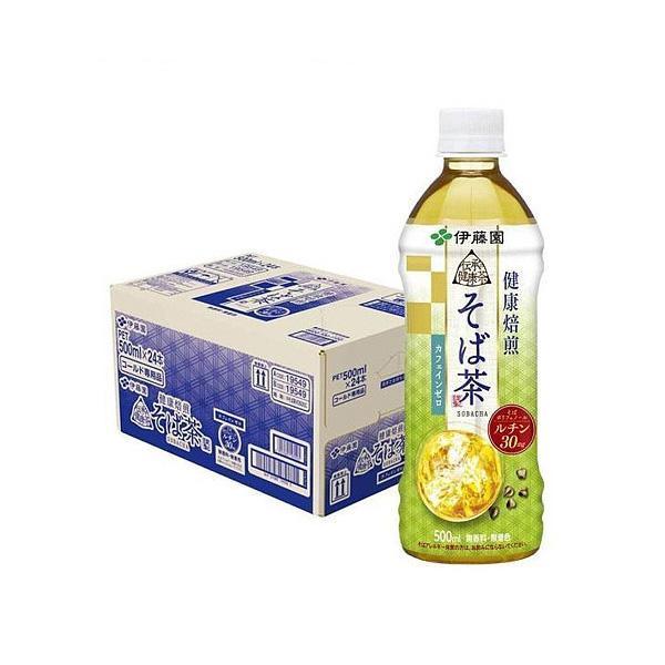 6/5限定+3％ 送料無料 伊藤園 伝承の健康茶 健康焙煎 そば茶 500ml×1ケース/24本 (...