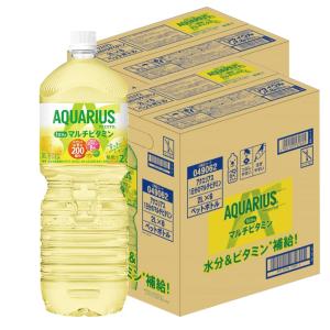 送料無料 コカ コーラ アクエリアス 1日分のマルチビタミン 2000ml 2L×2ケース/12本  熱中症対策 夏バテ 夏 運動 スポーツ 暑さ対策 野外 屋内｜リカーBOSS