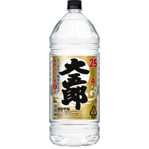 送料無料 甲類焼酎 アサヒ 大五郎 25度 ペット 4000ml 4L×4本/1ケース あすつく