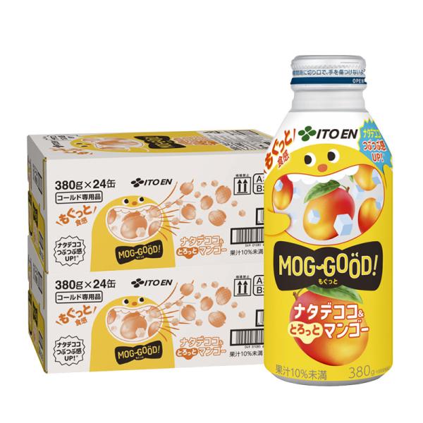 送料無料 伊藤園 もぐっとナタデココマンゴー 380g×2ケース/48本