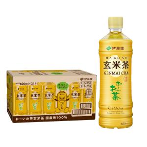 6/1は最大+6％ 送料無料 伊藤園 お〜いお茶 玄米茶 600ml×1ケース/24本｜liquor-boss1