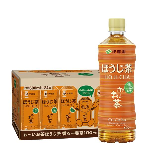 送料無料 伊藤園 お〜いお茶 ほうじ茶 600ml×1ケース/24本