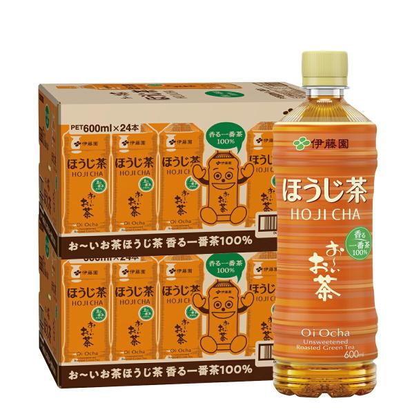 11/15限定P2% 送料無料 伊藤園 お〜いお茶 ほうじ茶 600ml×2ケース/48本