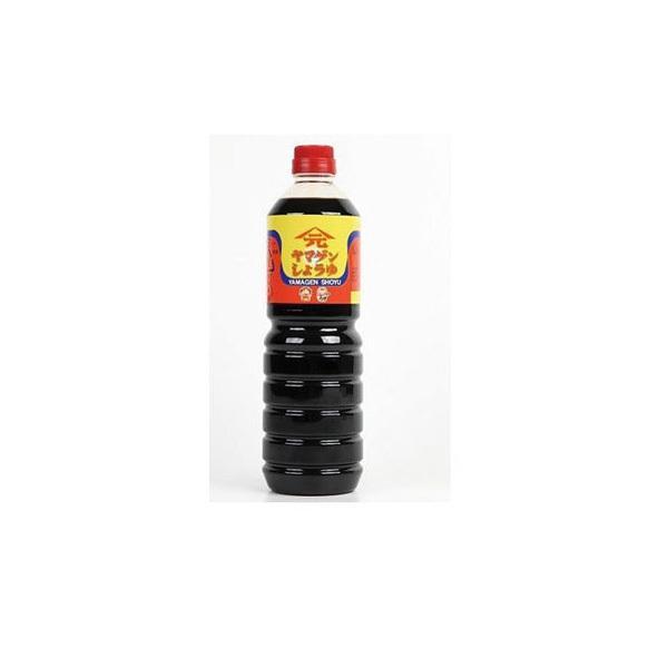 送料無料 山元醸造 ヤマゲン濃口醤油 1000ml 1L×15本