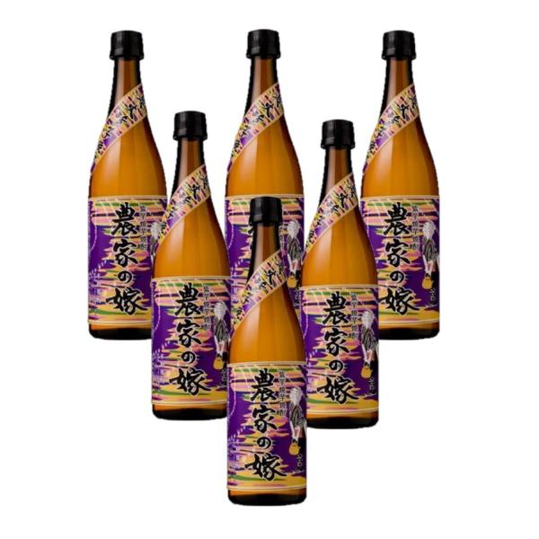 12/1限定P2% 送料無料 霧島町蒸留所 紫芋焼き芋焼酎 農家の嫁 25度 720ml×6本